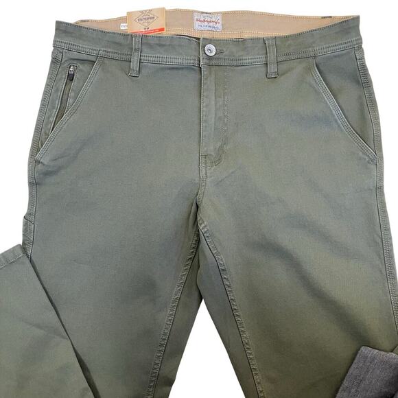 Weatherproof Vintage Mens Sz 36x30 Flax Utility Pant Straight Fit Stretch Twill - Picture 6 of 15